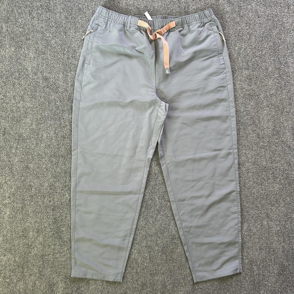 Fabletics Jogger Pants Mens 2XL Gray Elastic Waist Zip Pockets Athletic Casual